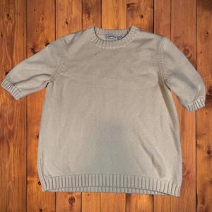 Orvis Short Sleeve Sweater Womens L Cotton Blend